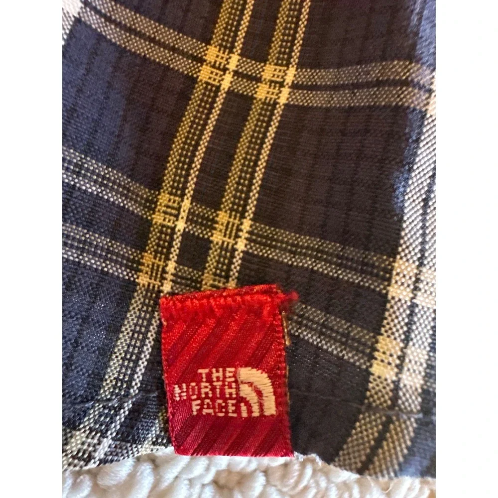 The North Face Mens Plaid Button Up Shirt‎ Navy XXL Long Sleeve Hiking Gorpcore
